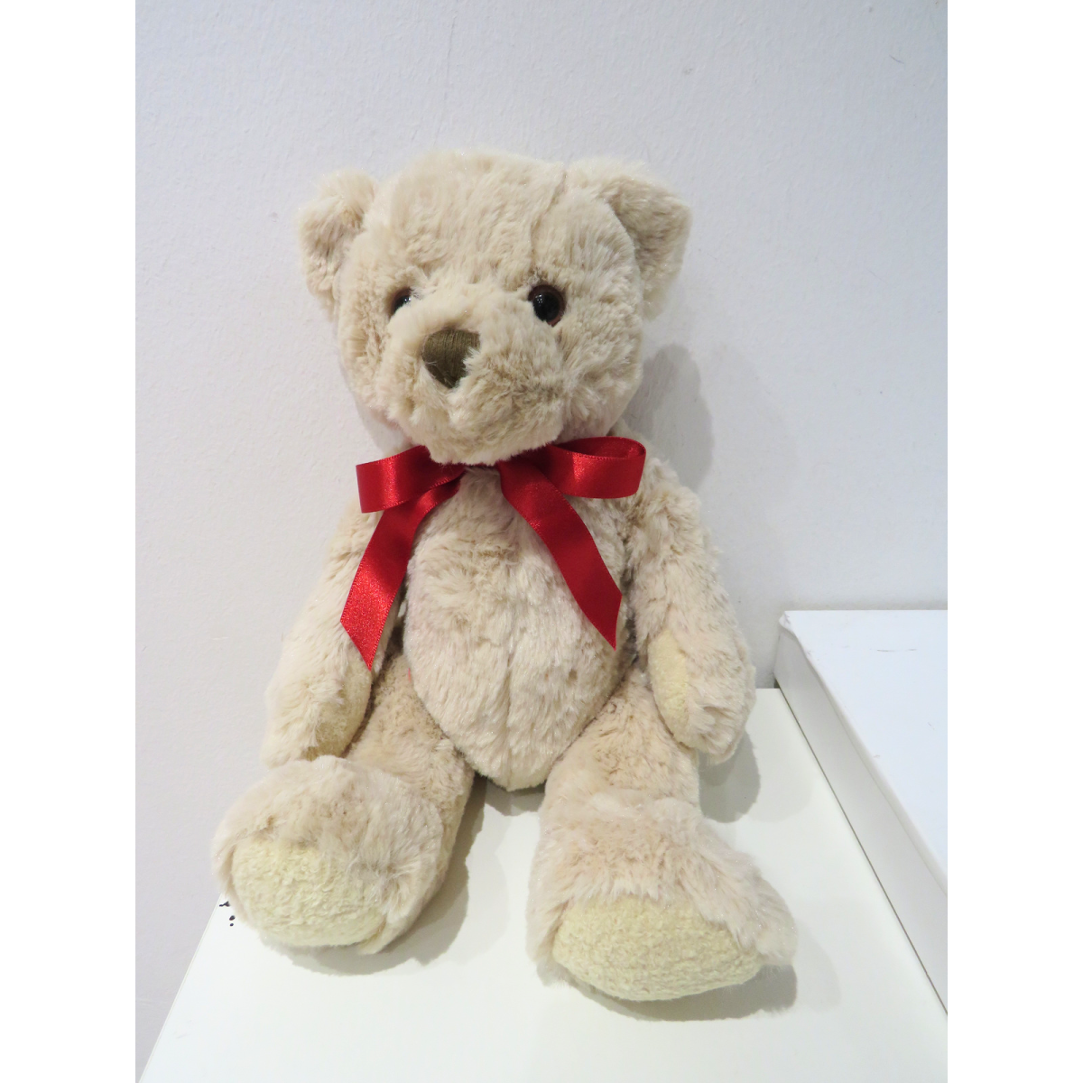 Aye Do Gifts I Love You Teddy Bear with Engraved Stainless Steel Charm – Valentine's Keepsake Gift, 31cm