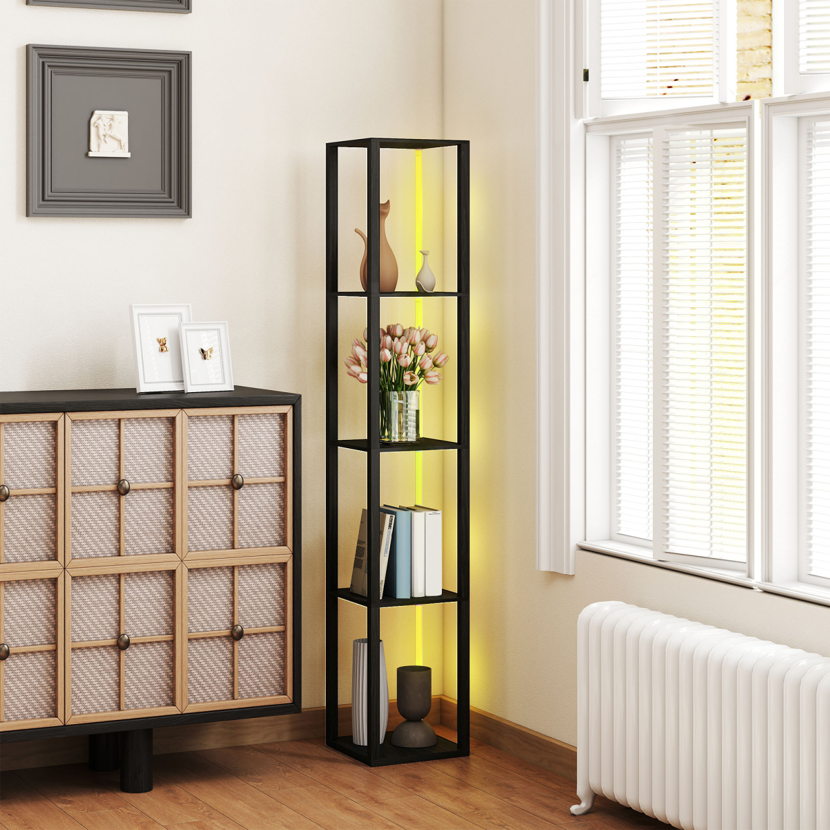 RGB LED Shelf Floor Lamp