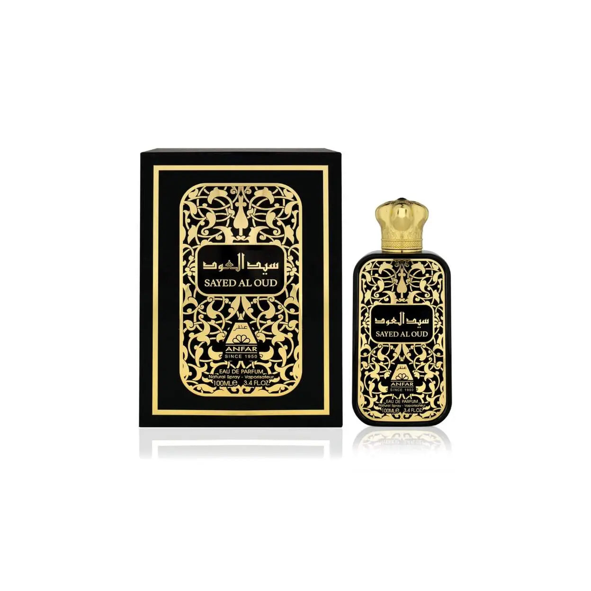 Sayed Al Oud Eau de Parfum 100ml – Oud, Amber & Oriental Fragrance, Unisex