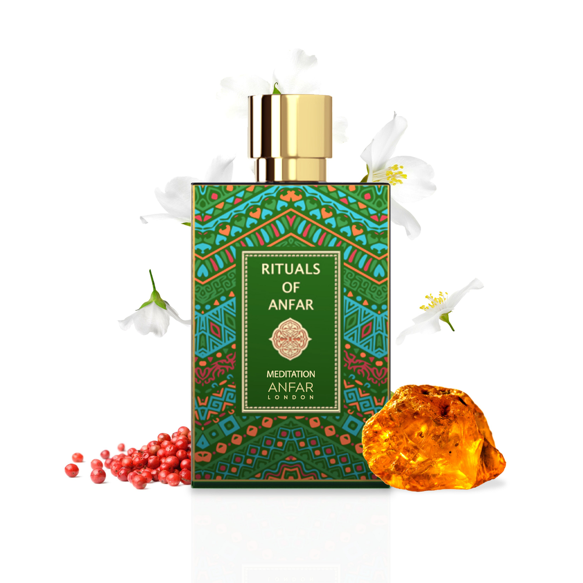 Anfar London Rituals of Anfar Meditation Extrait de Parfum 80ml – Unisex Spicy Floral Musk Fragrance