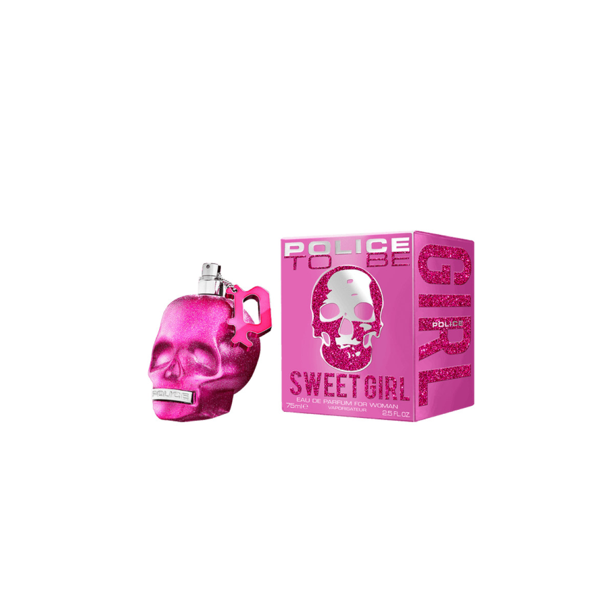 Police To Be Sweet Girl Eau de Parfum 75ml – Fruity, Floral & Gourmand Women's Fragrance with Skull Bottle