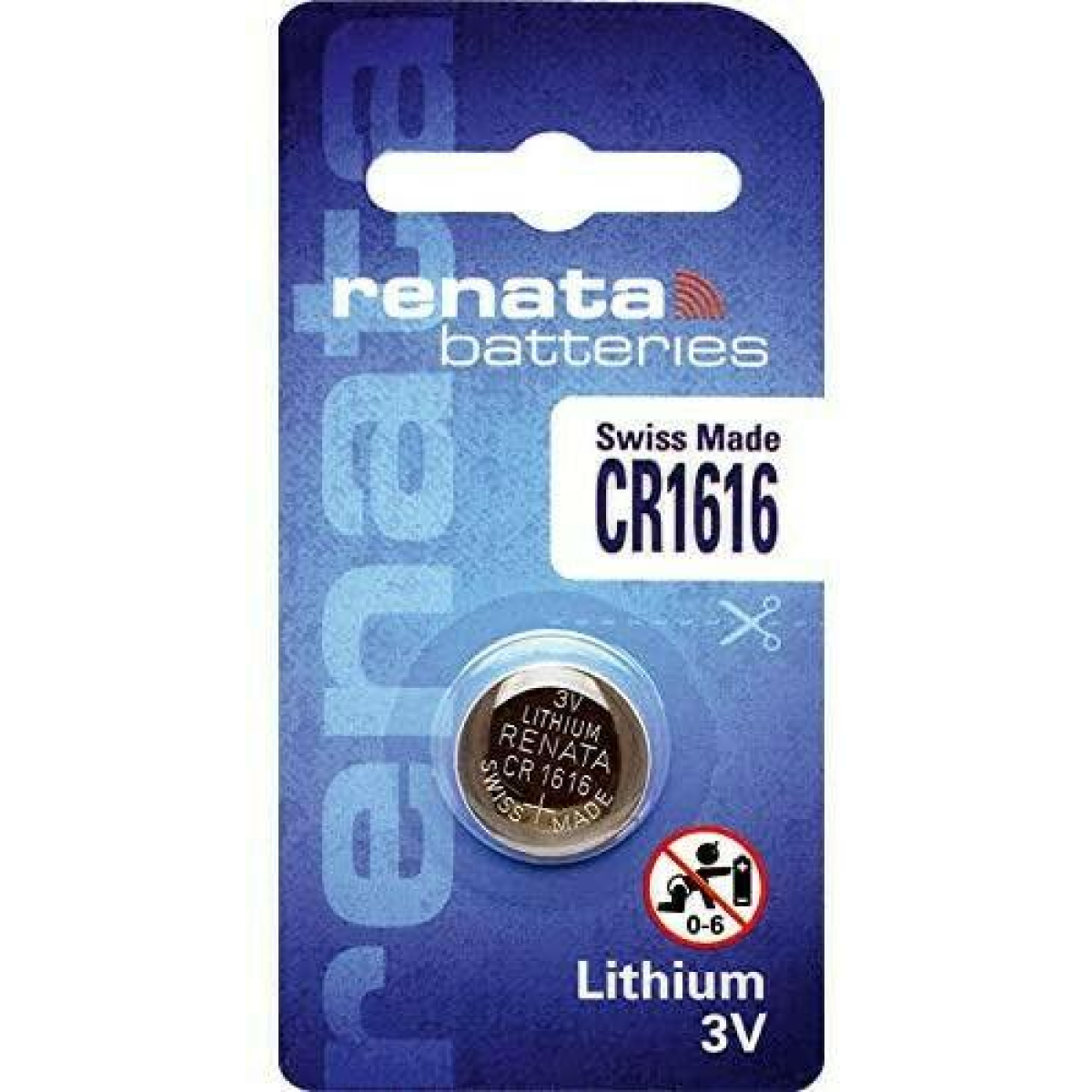 Renata CR1616 Lithium Watch Batteries, Pack of 10 – Coin Cells for Watches
