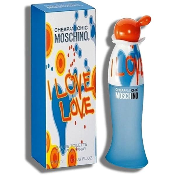 Moschino I Love Love Eau de Toilette Spray 50ml β Fresh & Citrus, Floral Fragrance for Women