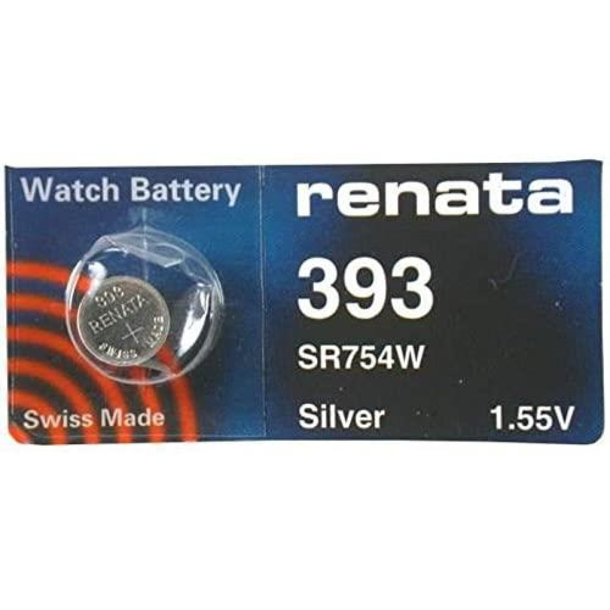 Renata SP 393 Watch Battery with Higher Silver Content – Long-Life Coin Cell for Watches, 1 Piece