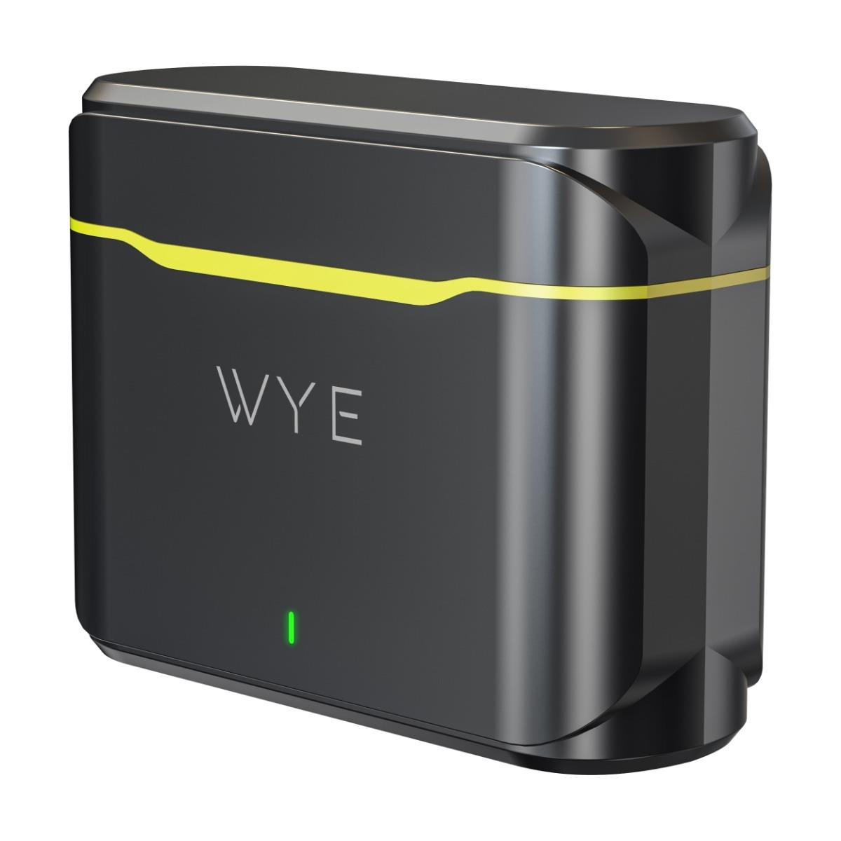 Wye Wireless AudioPro Clip-On Microphone Pair with Charging Case, 50m Range & Low 25ms Latency – Black