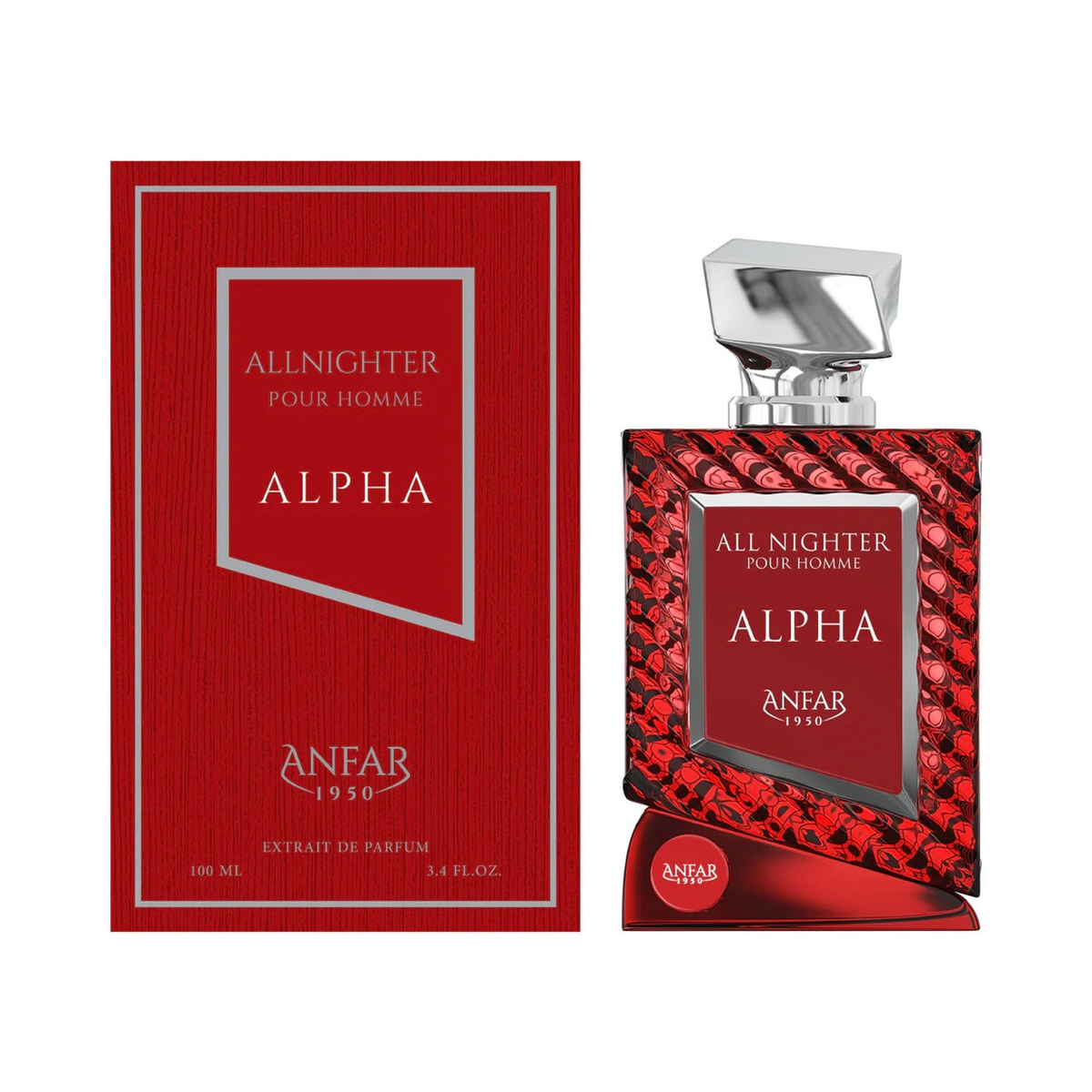Anfar All Nighter Alpha - Extrait de Parfum 100ml – Fresh & Citrus, Amber & Oriental Fragrance for Men