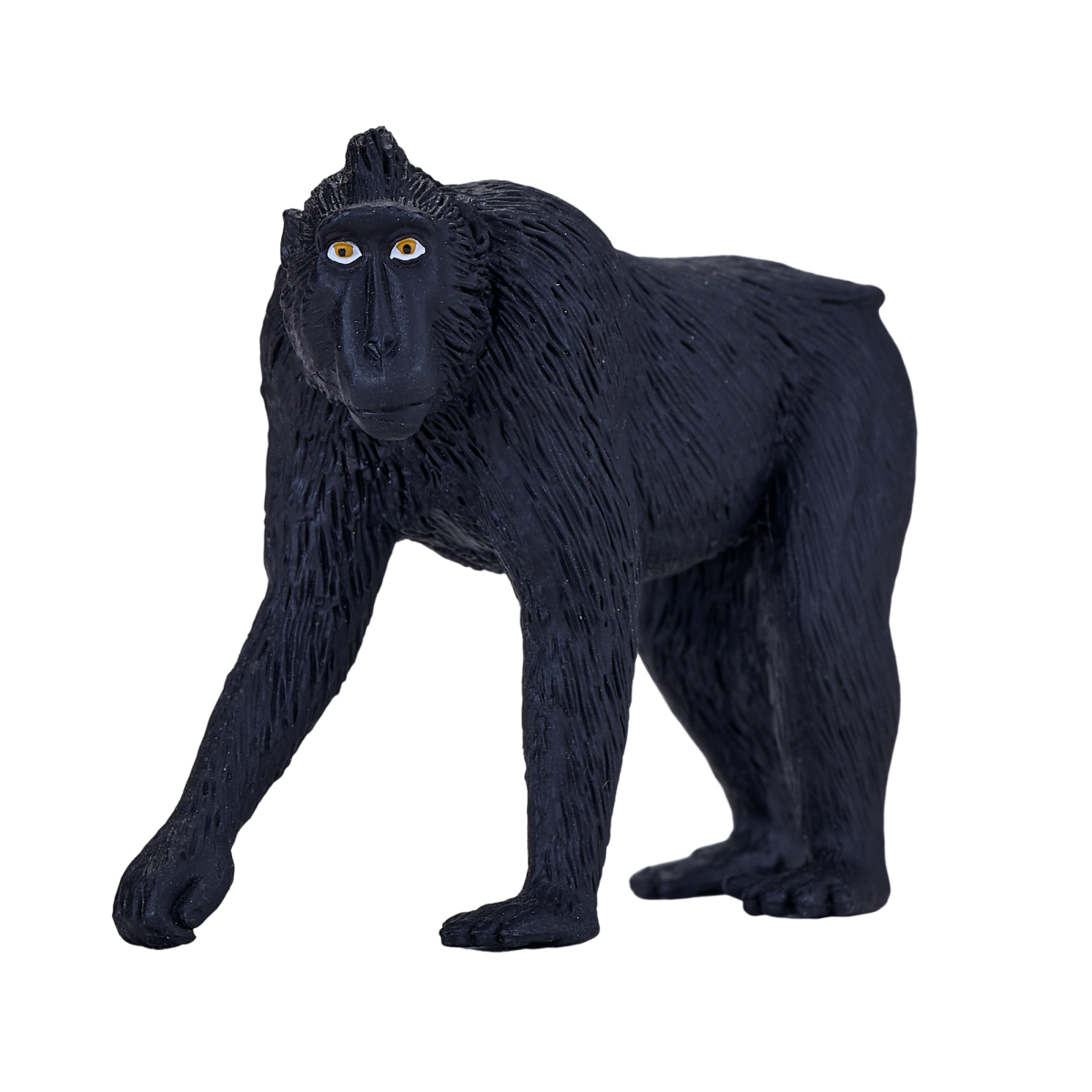 MojoFun Black Crested Macaque Toy Figurine – Realistic Primate Model