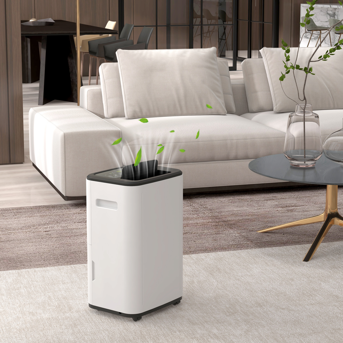 HOMCOM 20L/Day Portable Quiet Dehumidifier with 6L Tank, 24H Timer & Laundry Mode – Home Moisture Control