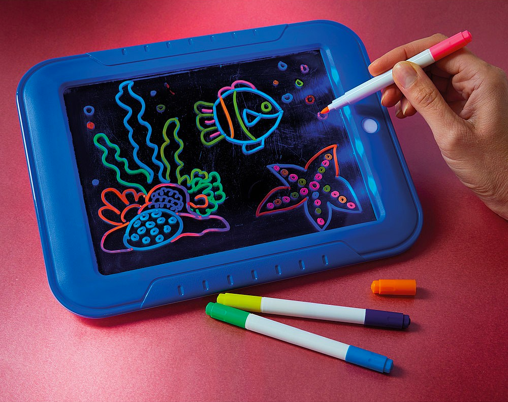 Avilo Light-Up Drawing Pad with Eight Light Effects – Creative Toy for Kids