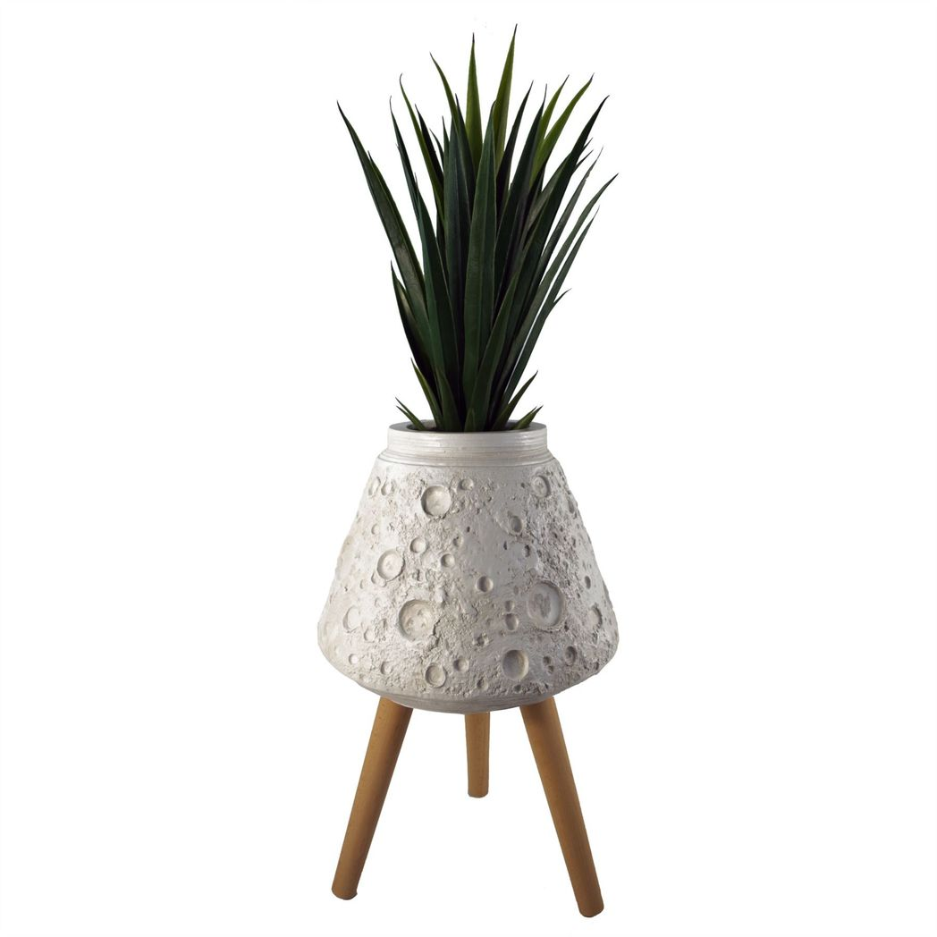 Lunar Large Planter, 62cm x 40cm – Statement Garden Plant Pot for Patio & Home, White