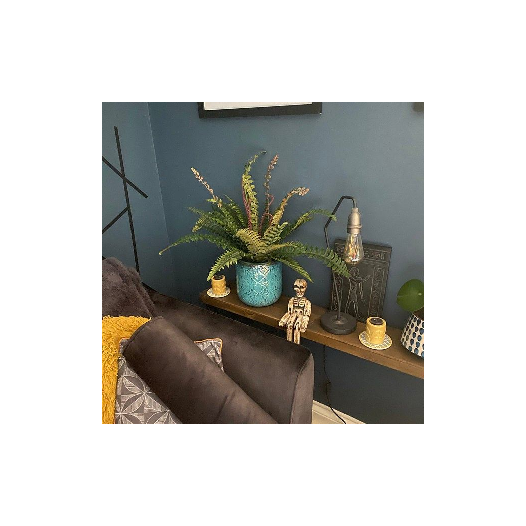 60cm Artificial Boston Fern Plant – Lifelike Home Decor Greenery, Green