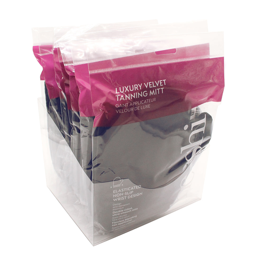 He-Shi Luxury Velvet Tanning Mitt, Double Sided with Stain Barrier