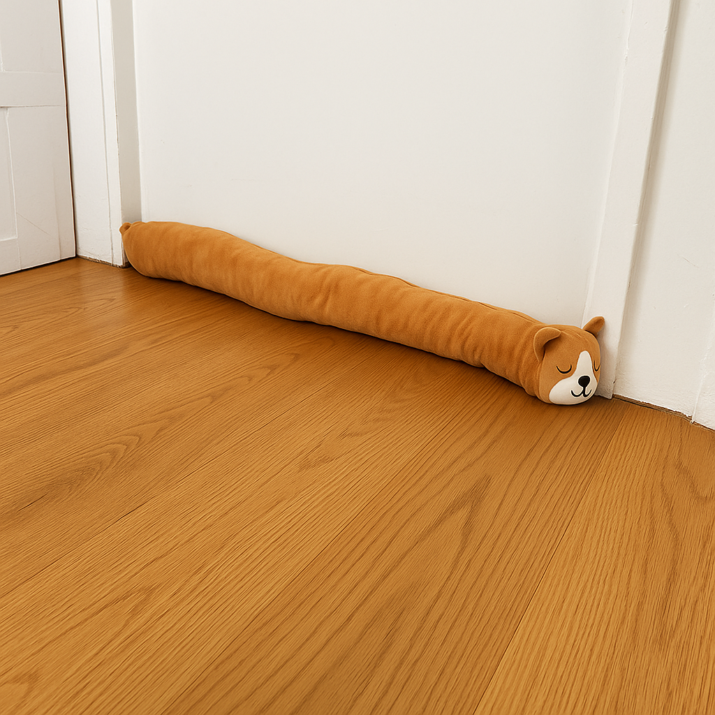 Avilo Sleepy Cat Draught Excluder – Cute Door Draught Stopper for Winter