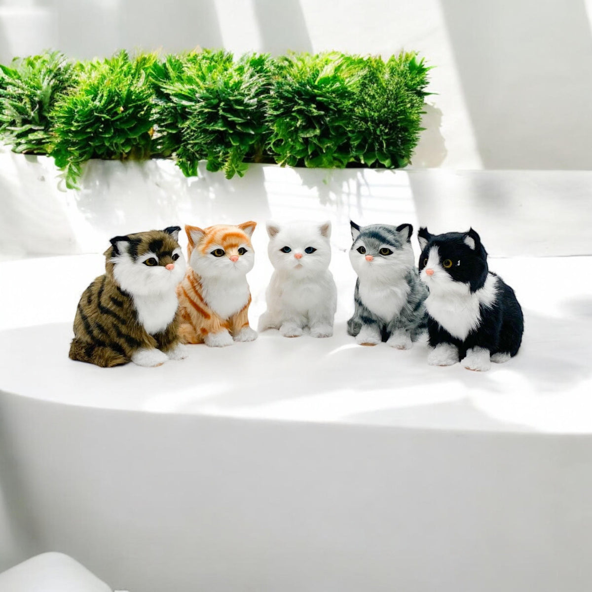 Standing Cat Ornament, 14cm Assorted Colours – Decorative Home Accessory for Cat Lovers
