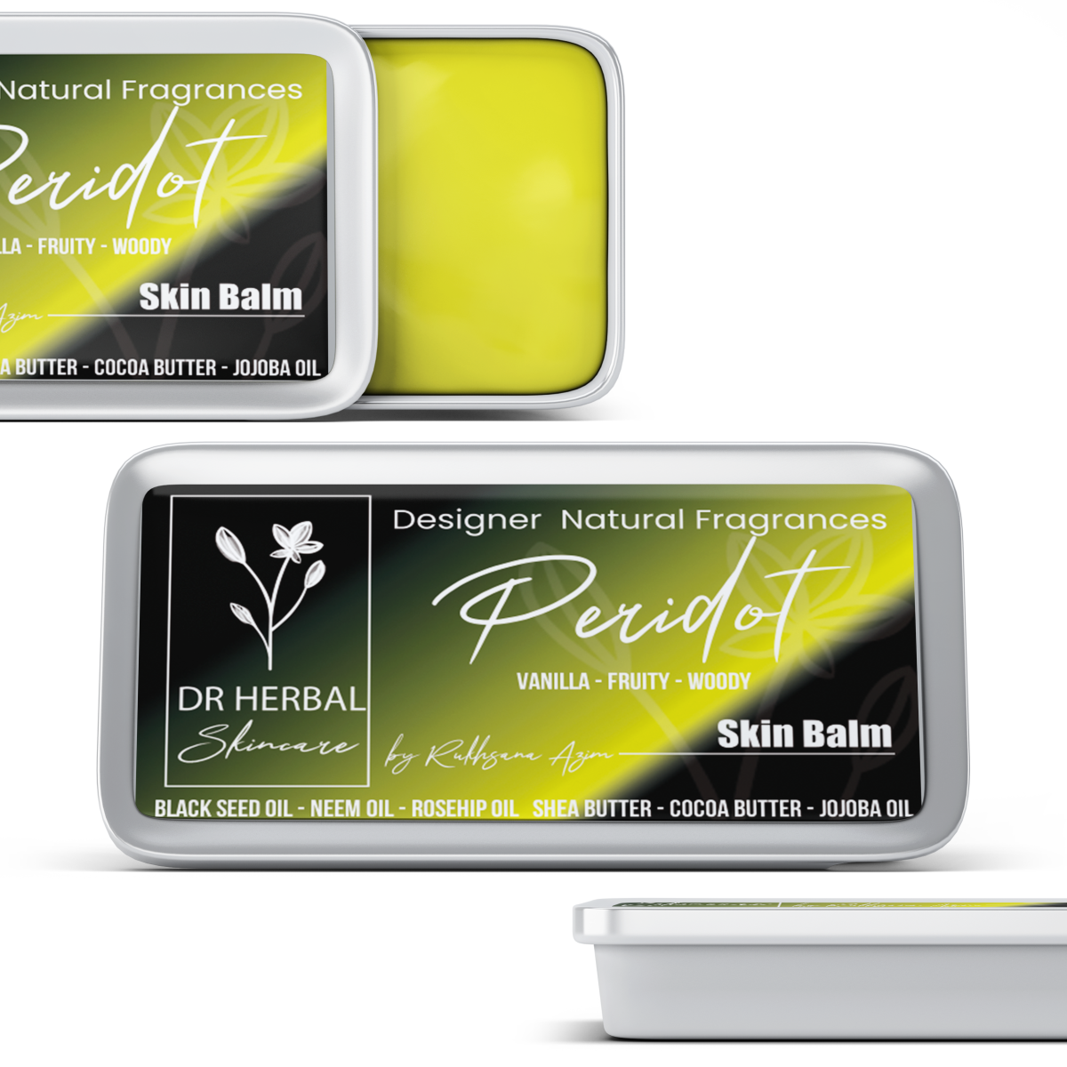 Dr Herbal Solid Fragrance Balm Β Peridot Β 20g β Fruity, Spicy Solid Fragrance for Men