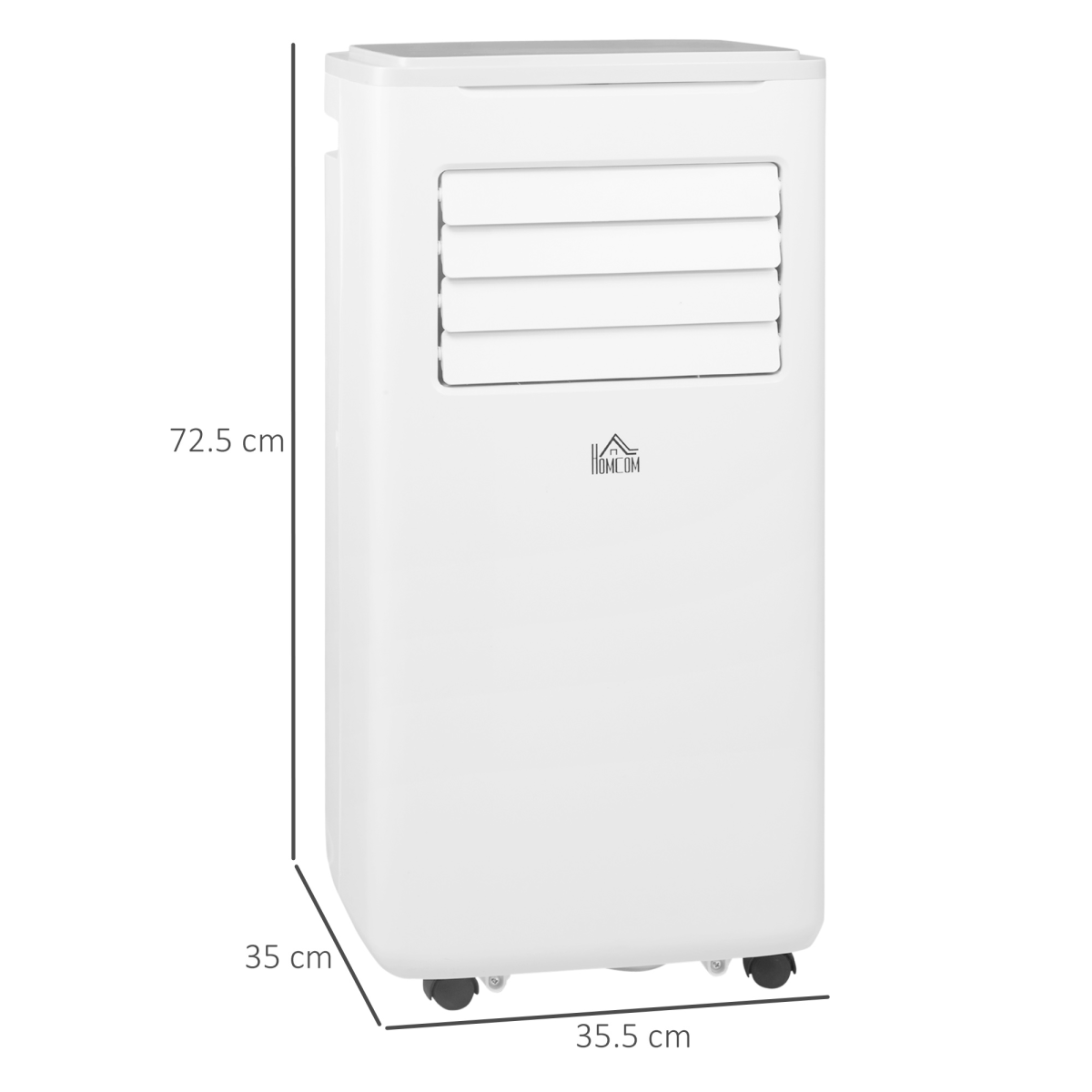 HOMCOM 9,000 BTU Smart Portable Air Conditioner with WiFi App Control and Timer – Cooling for Rooms up to 20m²
