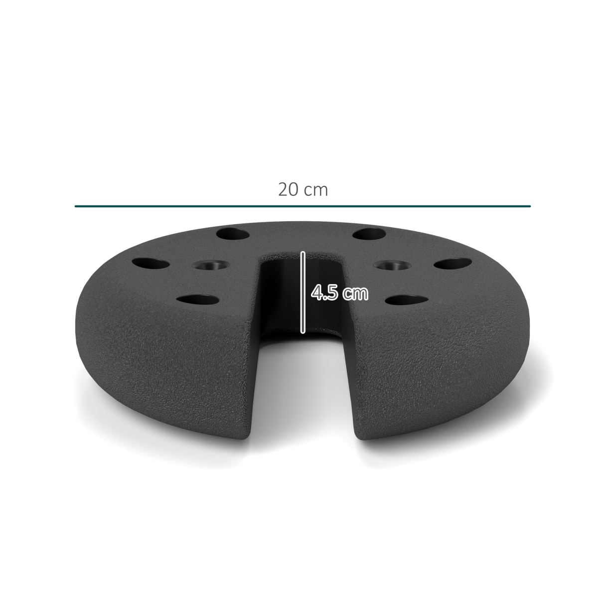 Outsunny Set of 4 Tent Anchor Weights for Pop-Up Gazebos and Folding Tents – Wind Resistant Base Weights