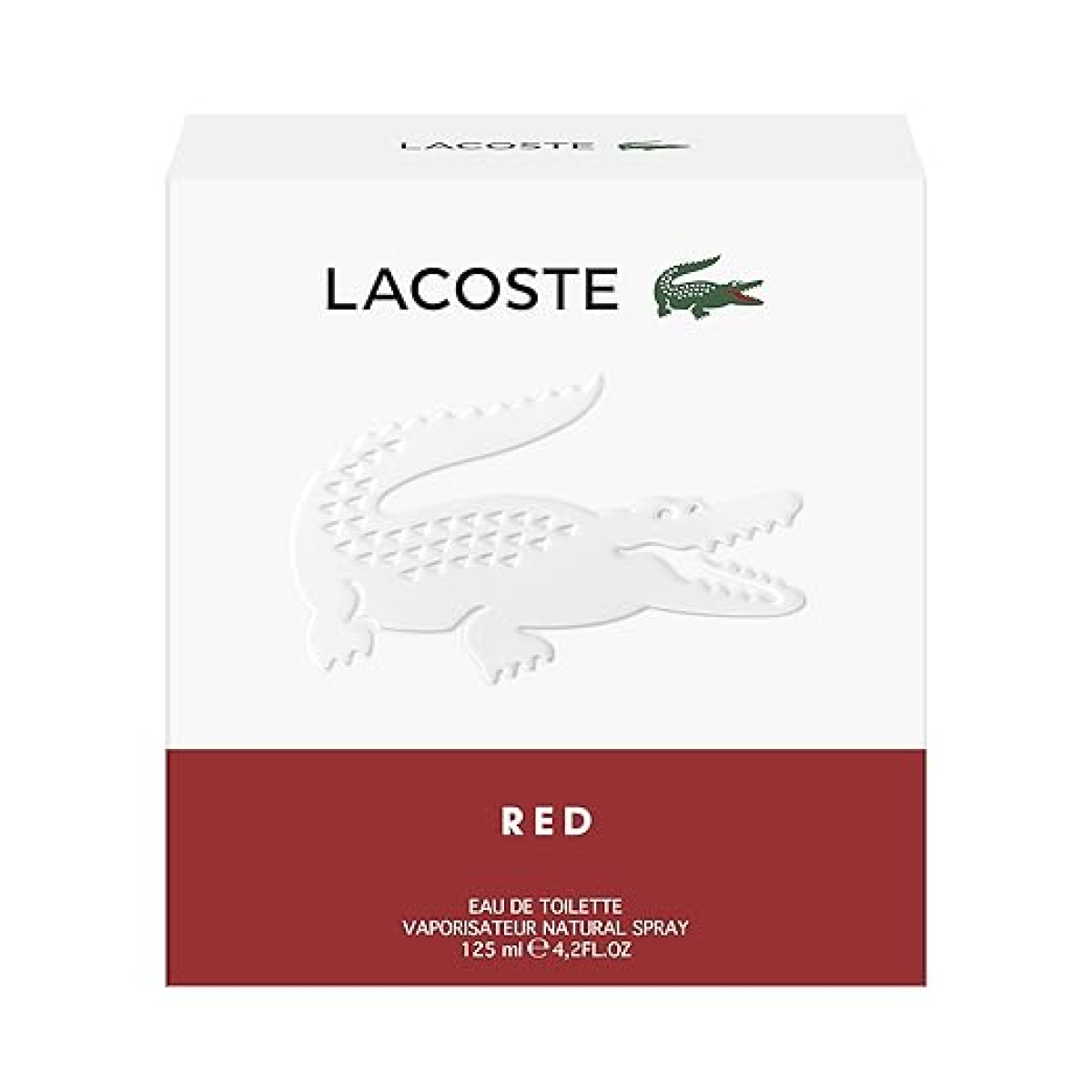 Lacoste Red Eau de Toilette Spray 125ml for Men – Fresh Fruity & Woody Daytime Fragrance