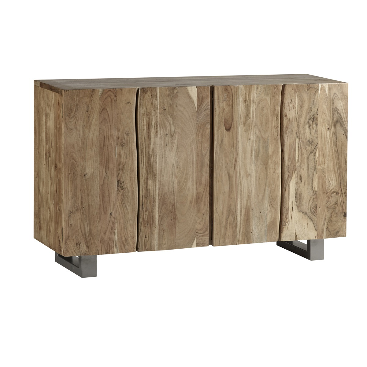 Baltic Live Edge Large Sideboard – Natural Wood Storage Cabinet with Cupboards