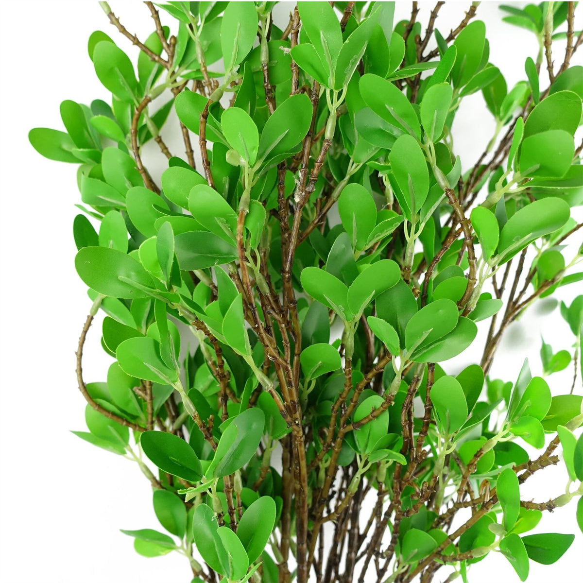 Leaf Large Artificial Mini Leaf Ficus Spray Stems with Wired Stalks, Pack of 6 – 100cm Foliage Decor