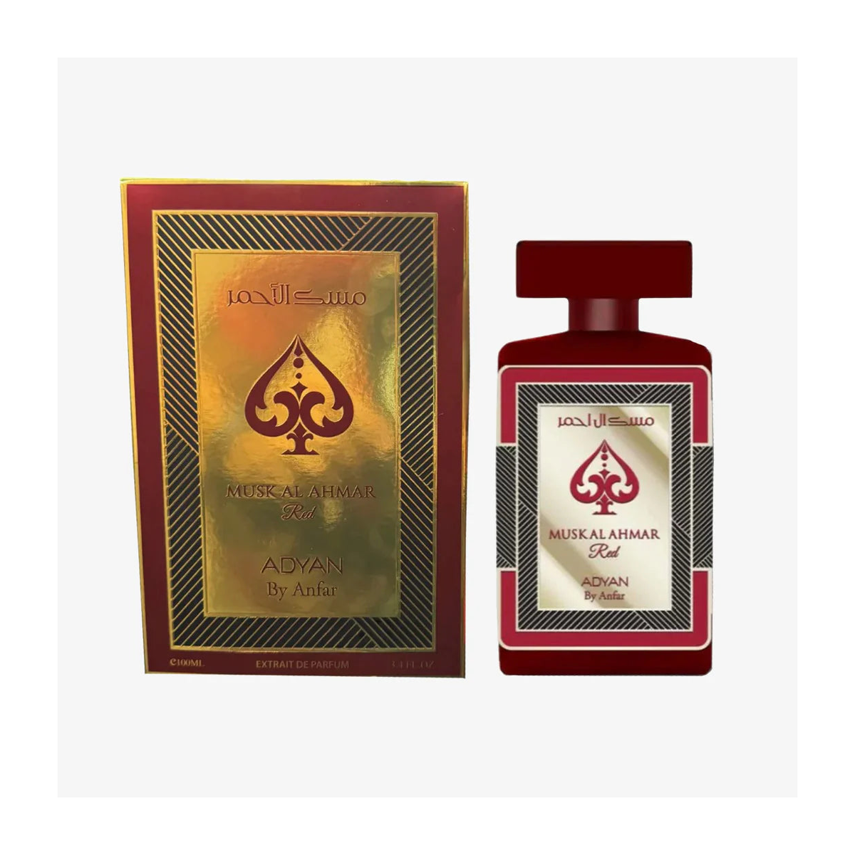 Adyan Musk Al Ahmar Red Eau de Parfum 100ml – Fruity Floral Vanilla Fragrance