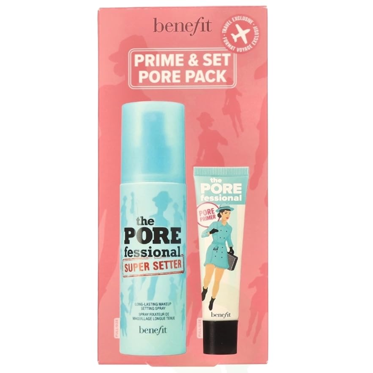 Benefit The POREfessional Primer Set – 22ml Pore-Blurring Primer and 120ml Super Setter Makeup Setting Spray
