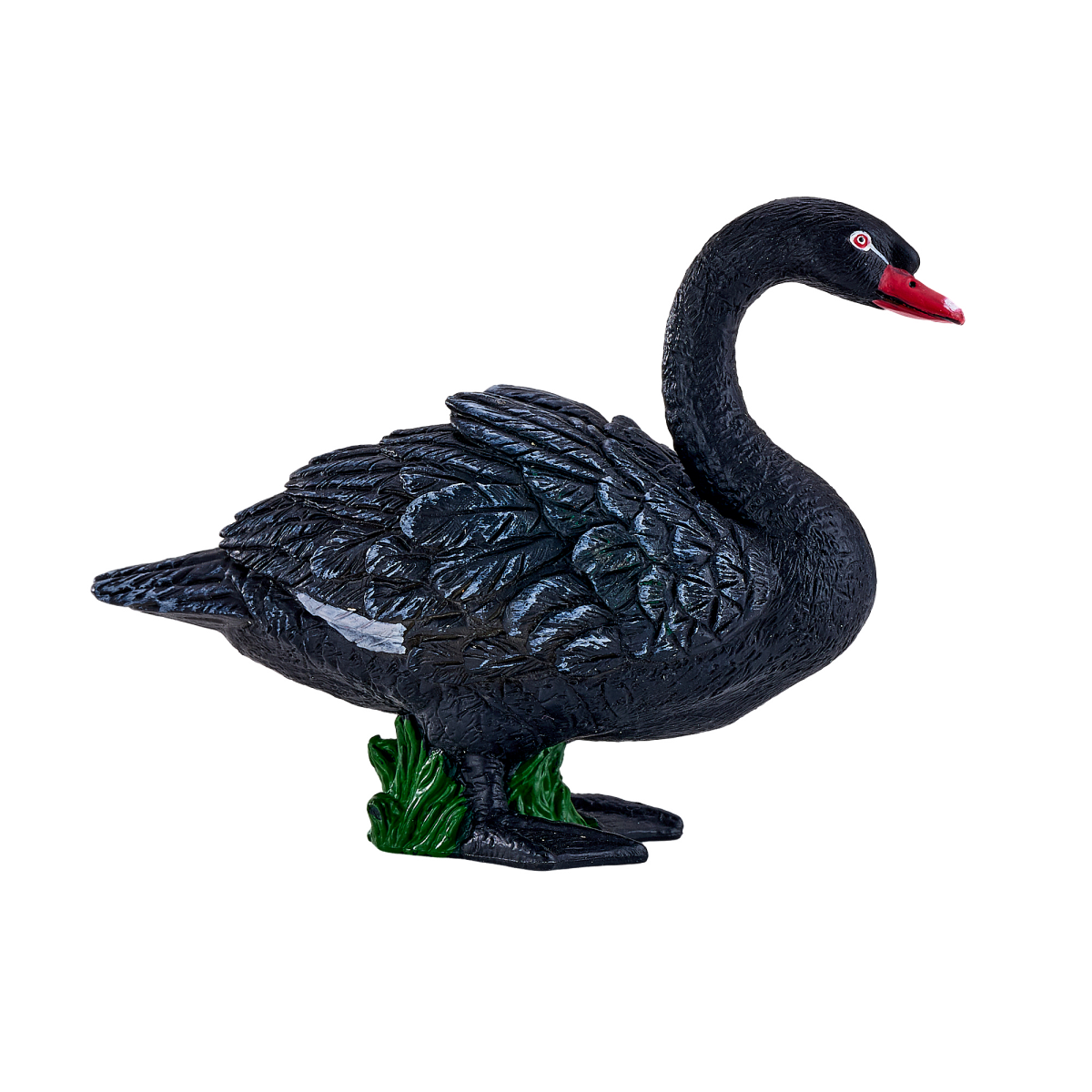 Mojo Black Swan Figurine – Hand-Painted Realistic Water Bird Model