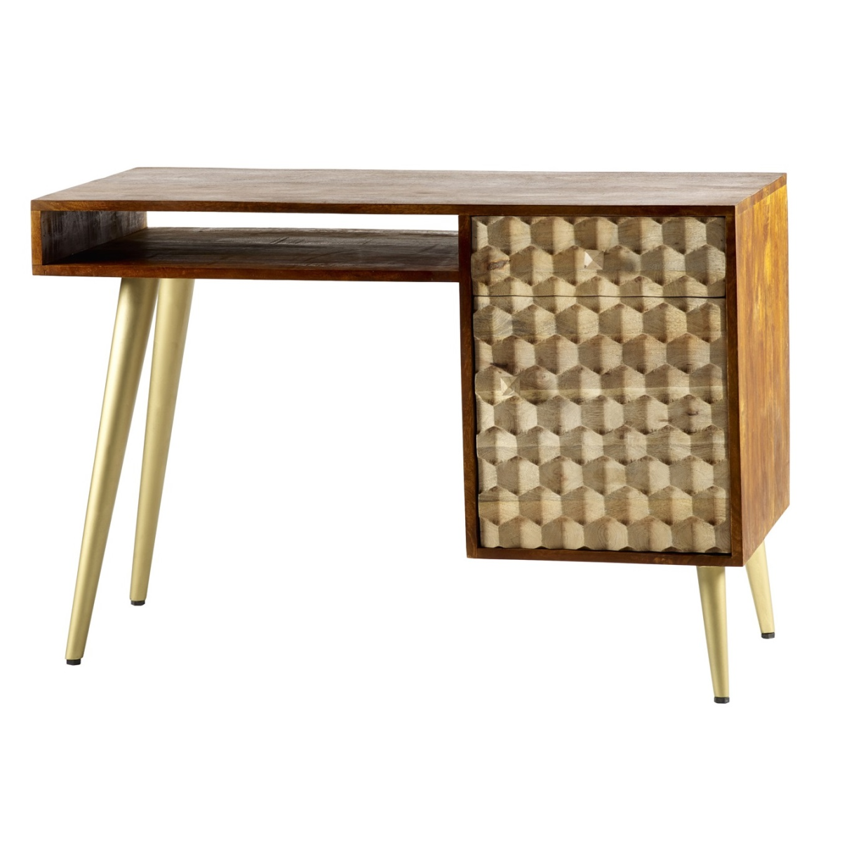 Edison Desk with Scandinavian-Inspired Legs – Minimalist Home Office Workstation