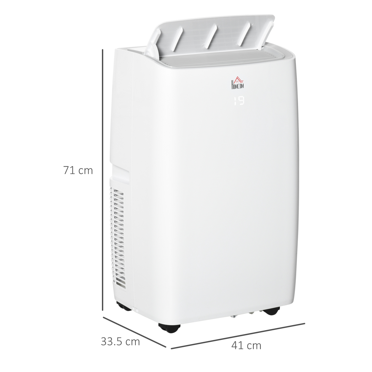 HOMCOM 12,000 BTU Portable Air Conditioner with Remote & 24H Timer – Cools Rooms up to 25m²