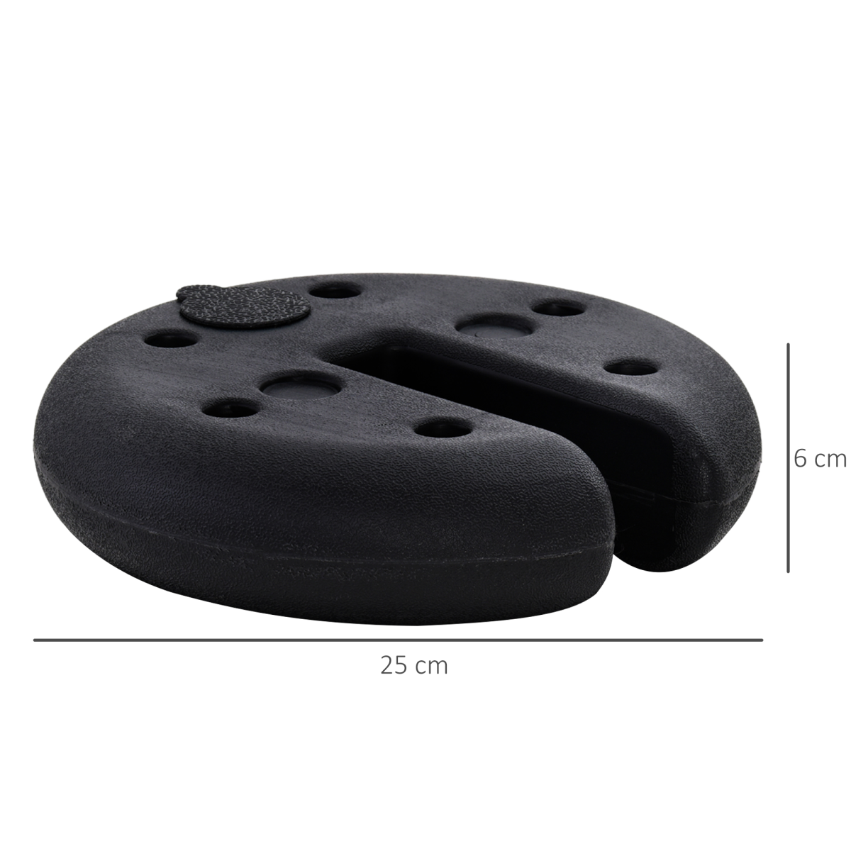 Outsunny Set of 4 Sand-Fillable Gazebo Weights, 4kg Each – Durable Plastic Canopy & Tent Anchors