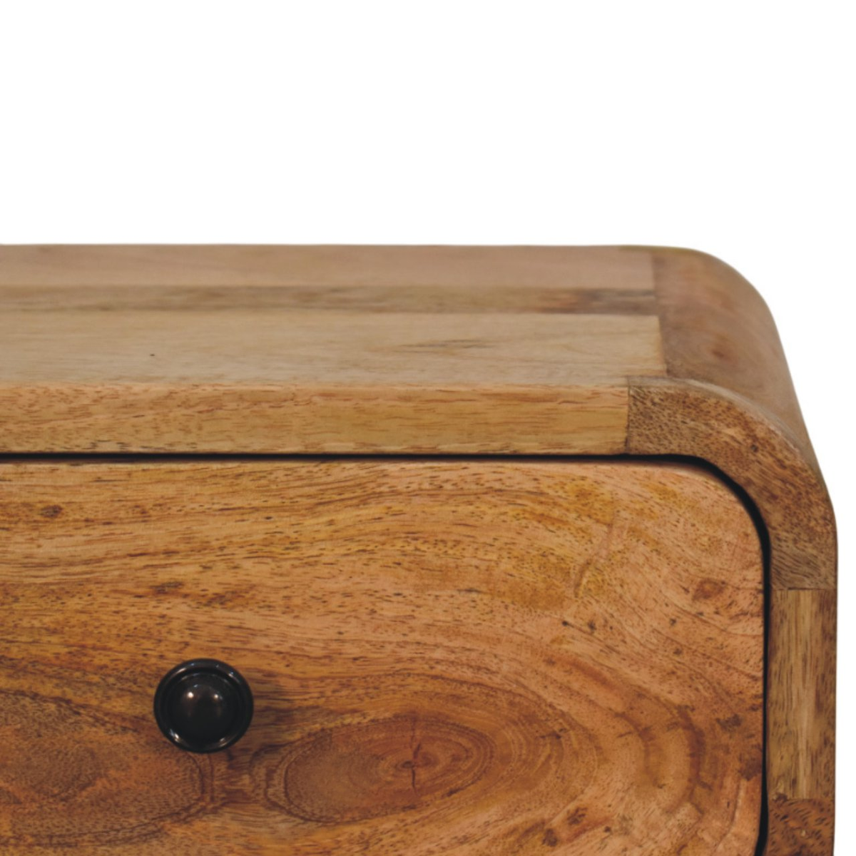 Artisan Furniture Avora Mini Wall-Mounted Nightstand with 1 Drawer, Solid Mango Wood – Oak-ish Finish, Brown