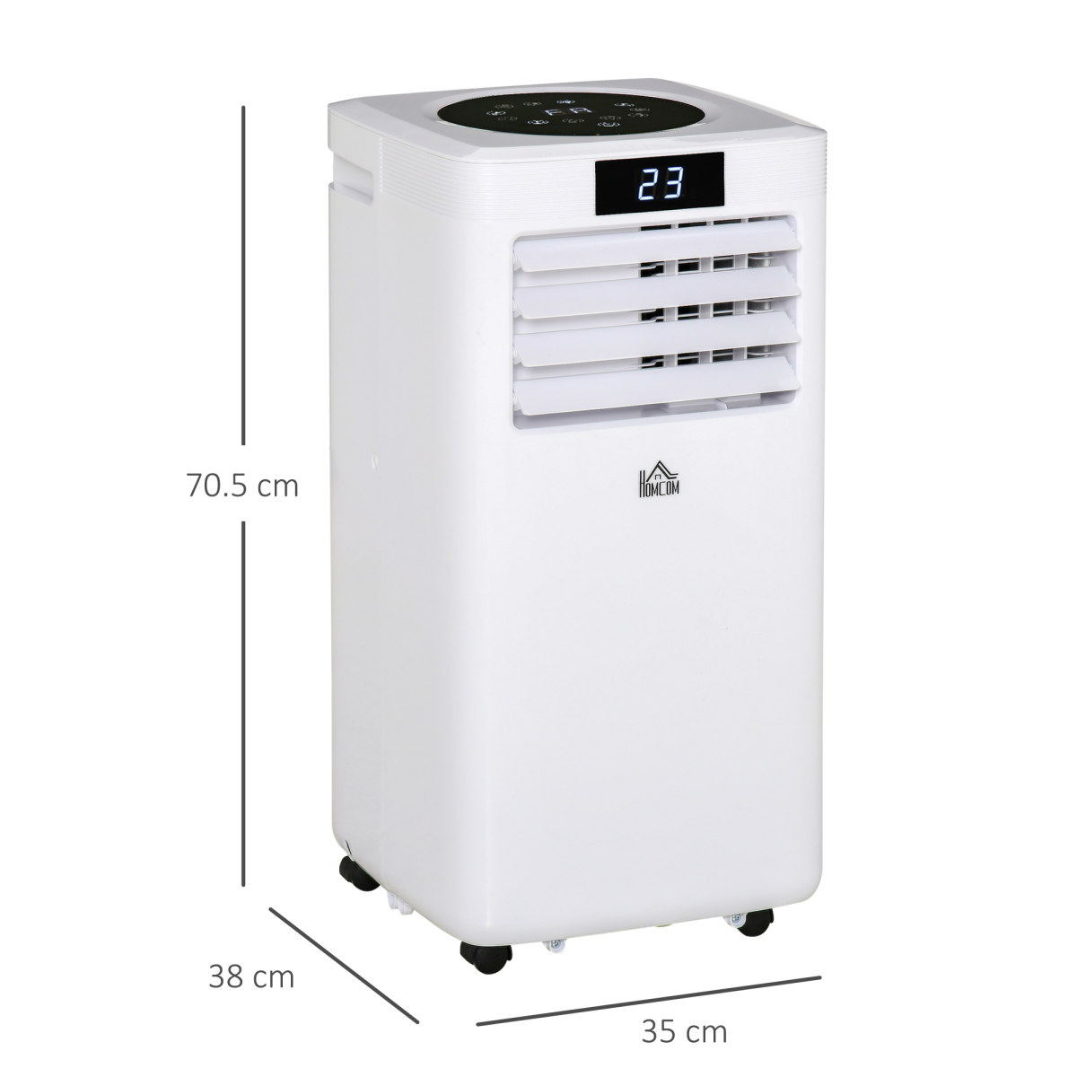 HOMCOM 10000 BTU Portable Air Conditioner with Remote, 4 Modes & 24H Timer – Bedroom & Office Cooling