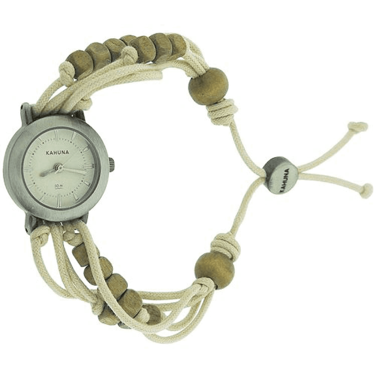 Kahuna Ladies Friendship Watch – White Dial, White Fabric Strap (Clearance, Needs New Battery)