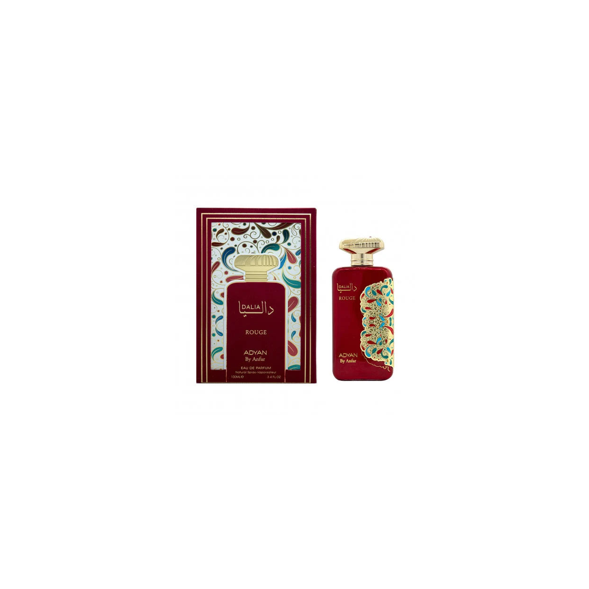 Adyan Dalia Rouge 100ml – Floral, Woody and Oriental Luxury Fragrance with Rose, Amber and Vanilla Notes