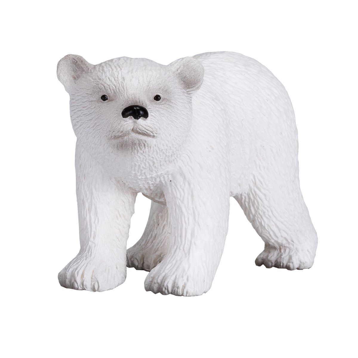 MojoFun Polar Bear Cub Walking Toy Figurine – Realistic Arctic Animal Model