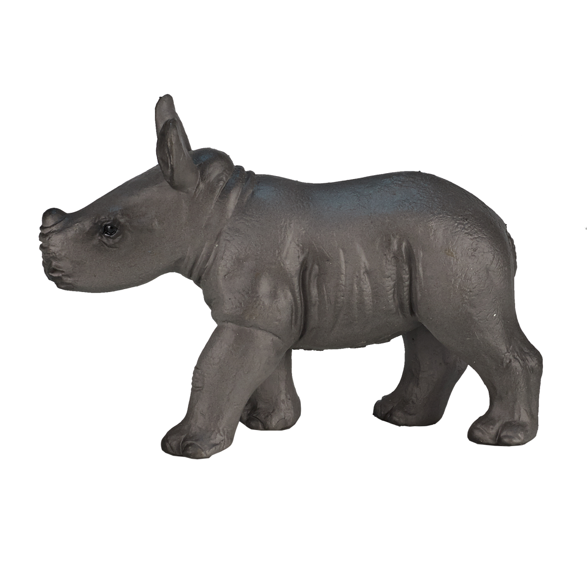 MojoFun Baby Rhino Standing Toy Figurine – Realistic Wildlife Model