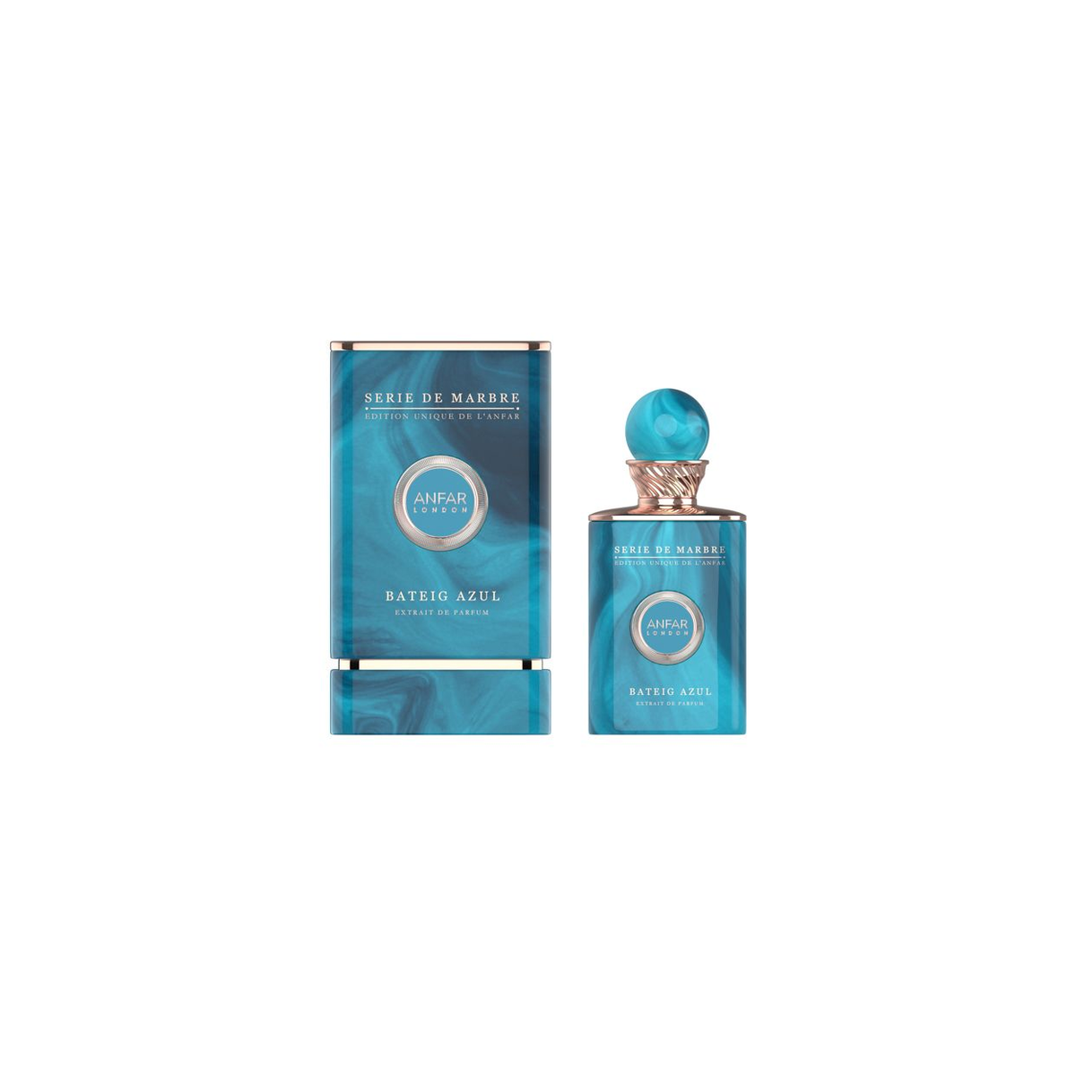 Bateig Azul Extrait de Parfum 100ml – Fresh & Citrus, Musky Fragrance, Unisex