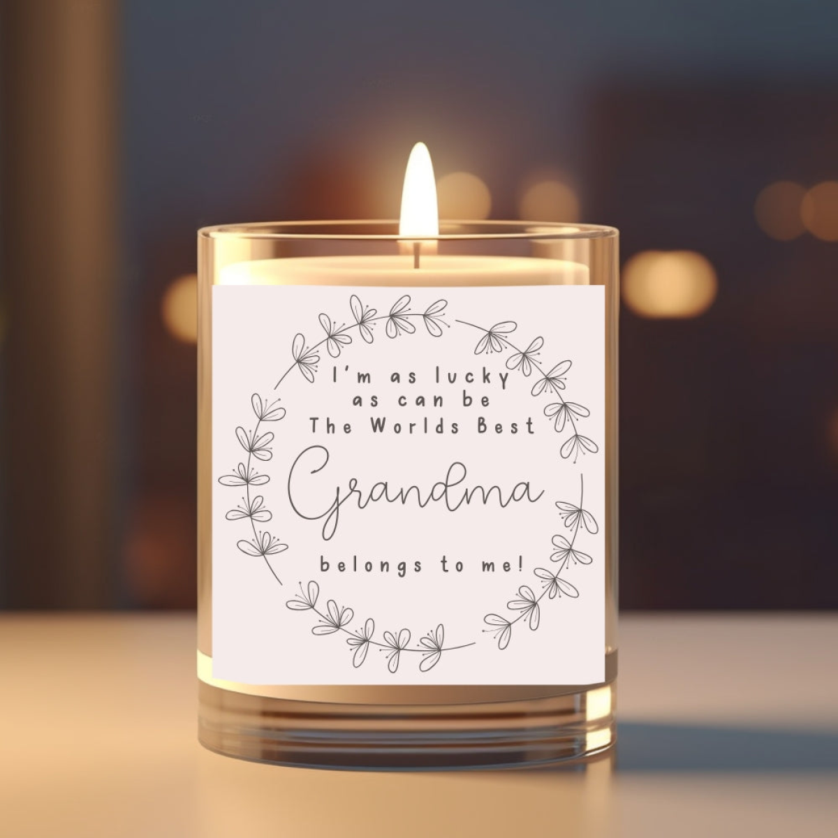 Aye Do Gifts Best Grandma Candle Gift Set with Chocolates & Matches – Birthday or Christmas Gift for Nana
