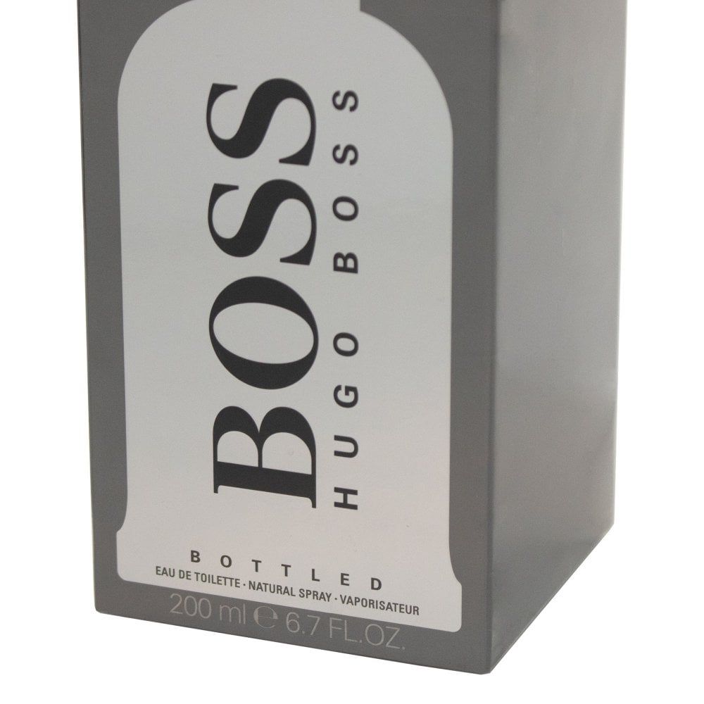 Hugo Boss Boss Bottled Grey Eau de Toilette Spray 200ml – Fresh Grapefruit, Apple & Amber Men's Fragrance