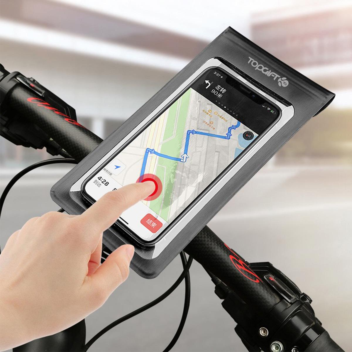 WYELOCK Bike Phone Holder with Waterproof Touch Screen Bag – Fits Phones Up to 6 Inches
