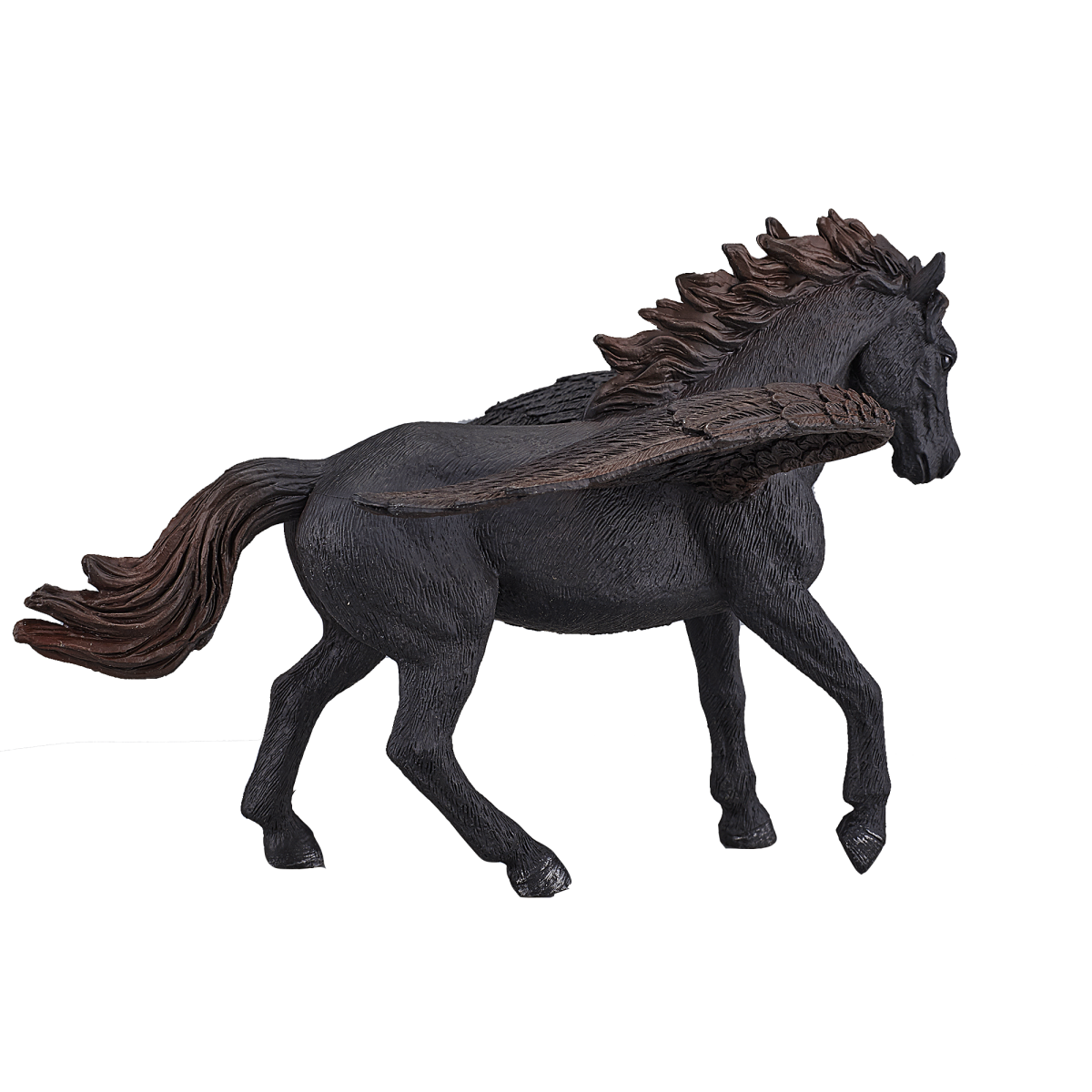 MojoFun Dark Pegasus Toy Figurine – Fantasy Winged Horse Model