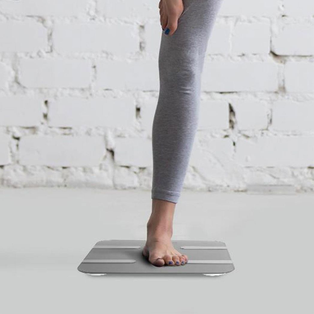 Aquarius 16 in 1 Bluetooth Smart Body Analysis Scale with AIFit App – Digital Bathroom Scale, Silver