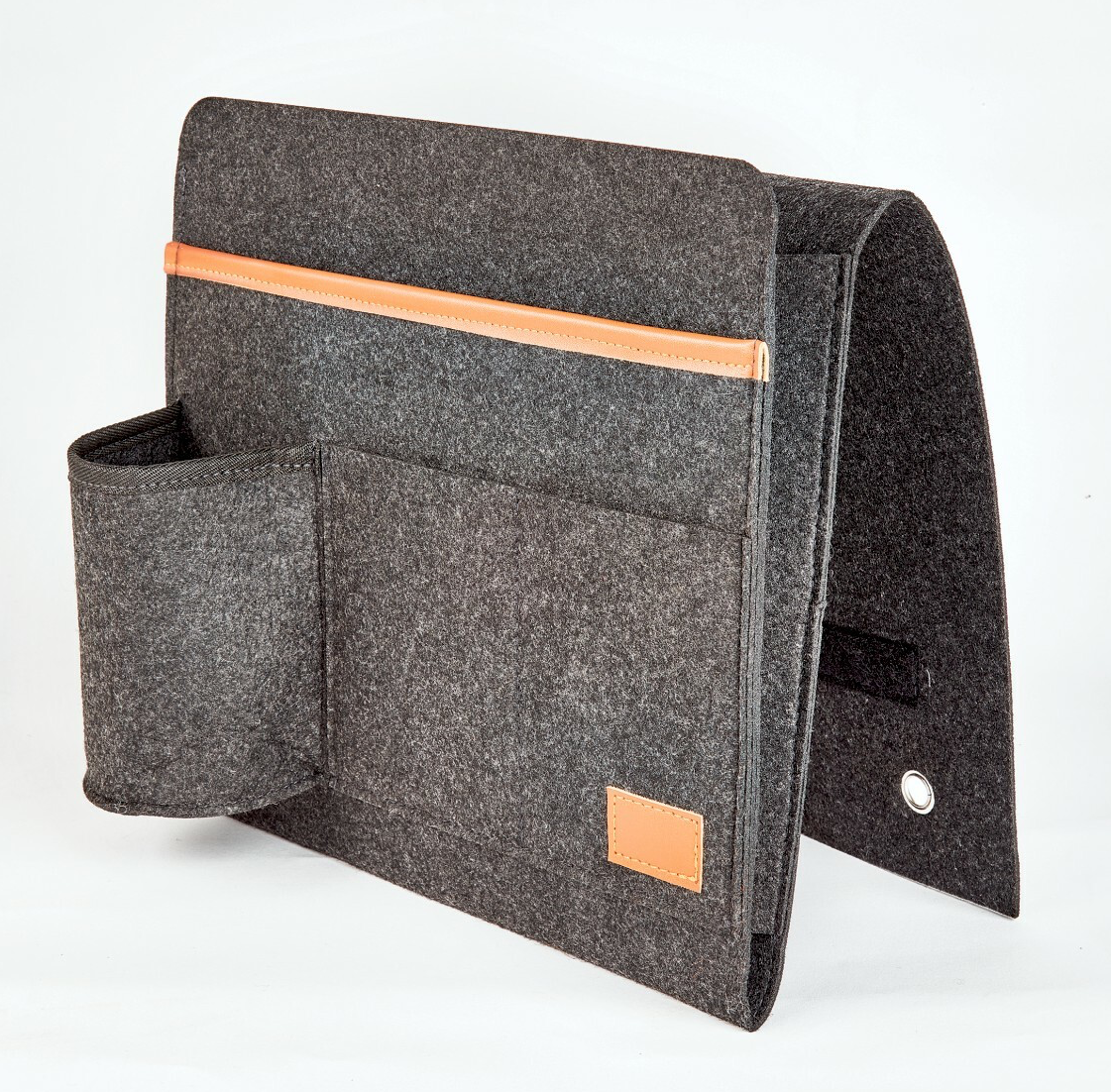 Avilo Bed Pocket Organiser – Bedside Storage for Glasses, Remote Controls & Books