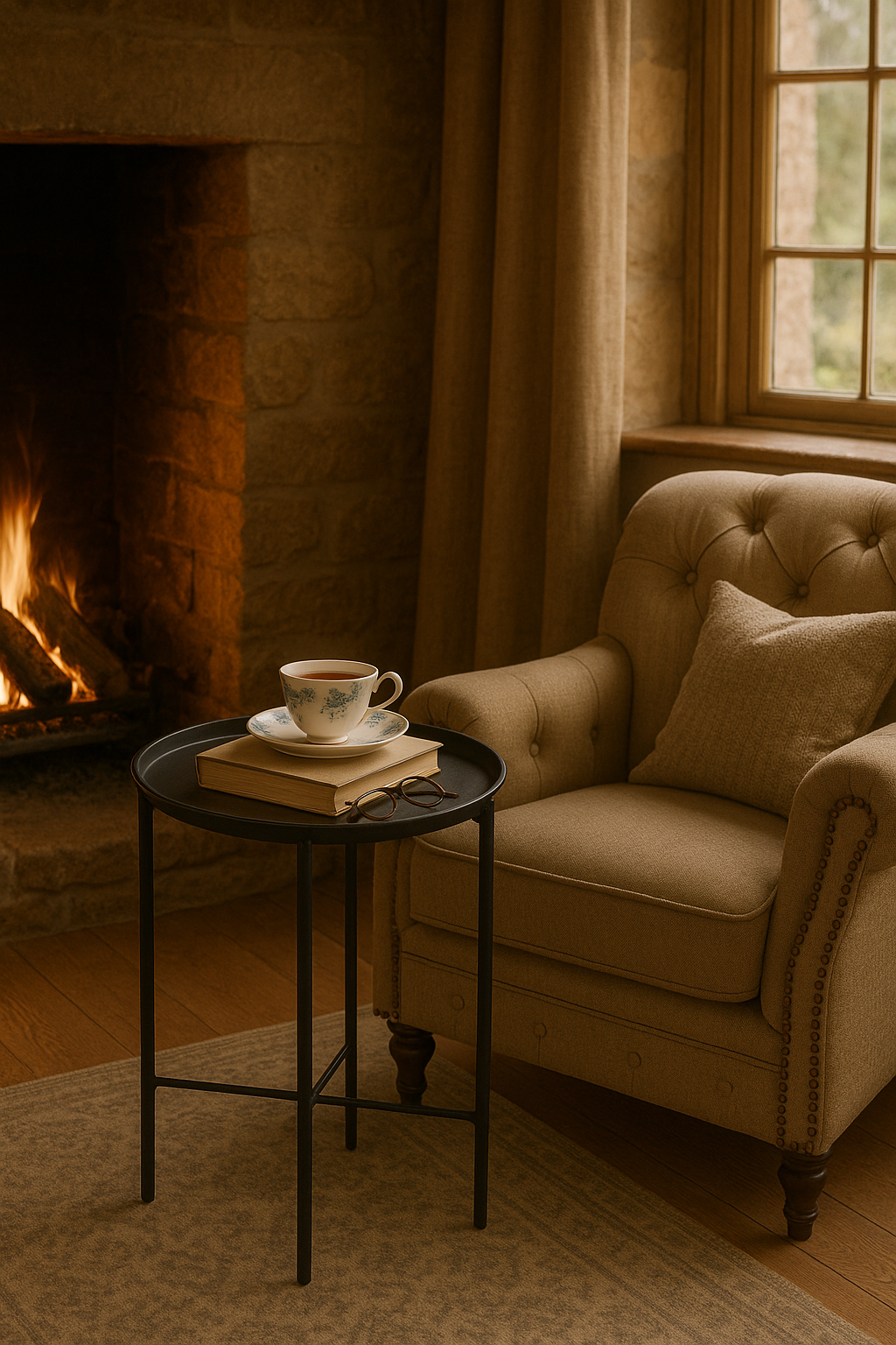 2-in-1 Serving Tray Table – Versatile and Stylish Addition to Any Room
