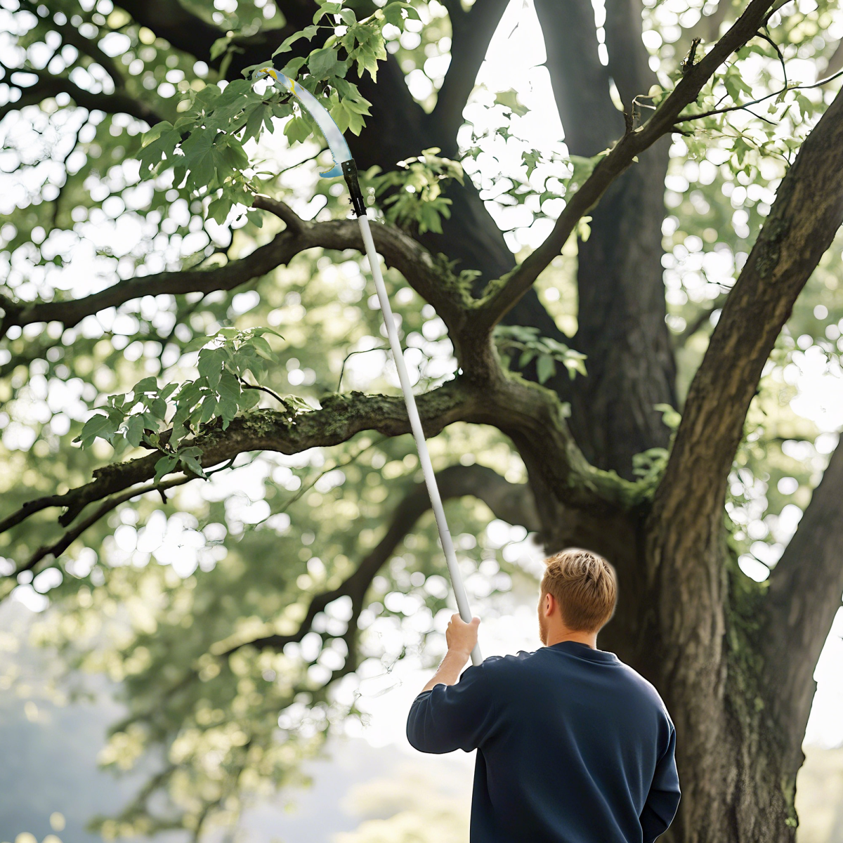 Telescopic Tree Pruner with Steel Saw Blade & Aluminium Pole, 1.8–2.9m Reach – Long Reach Branch Saw