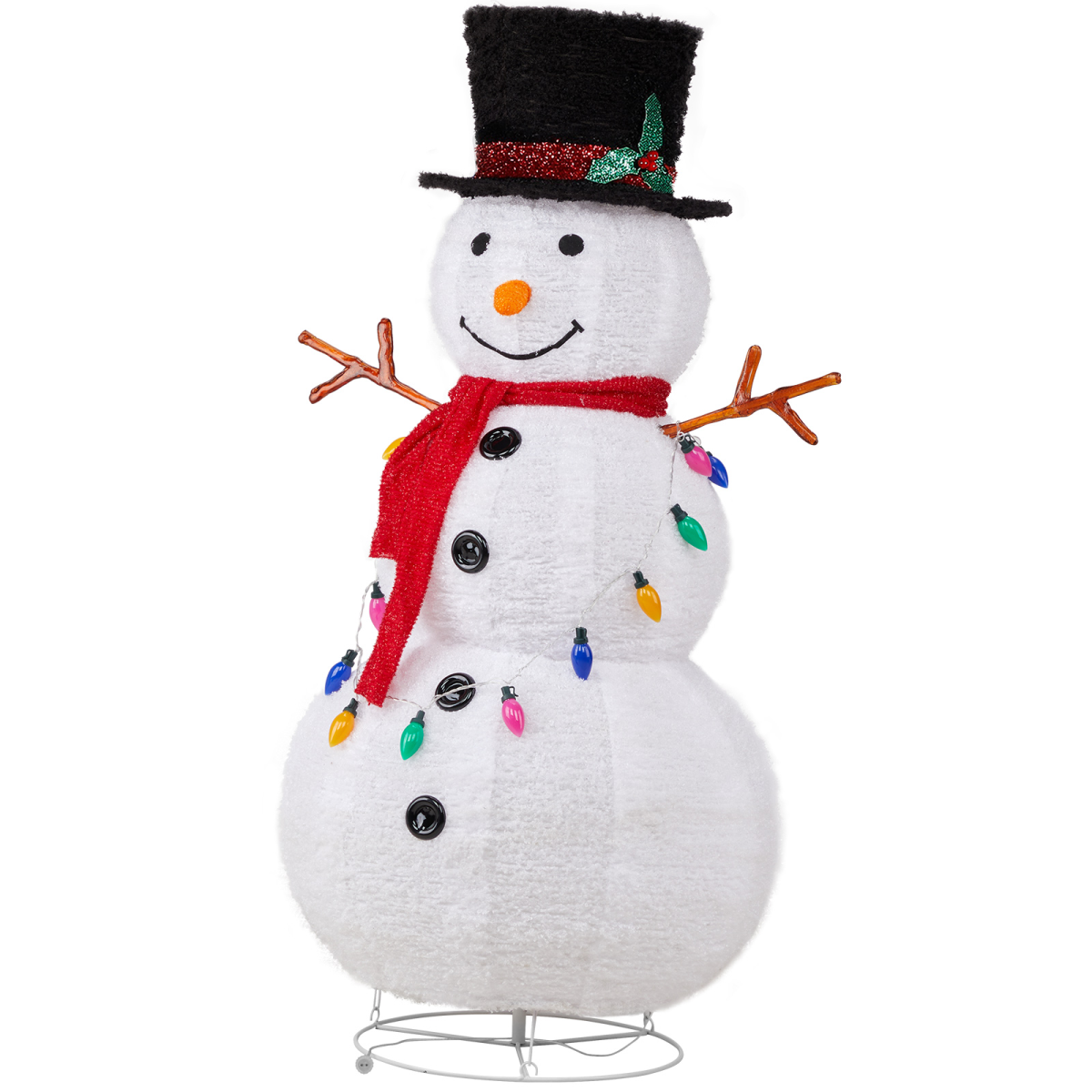 4ft Pop-Up LED Snowman Christmas Decoration