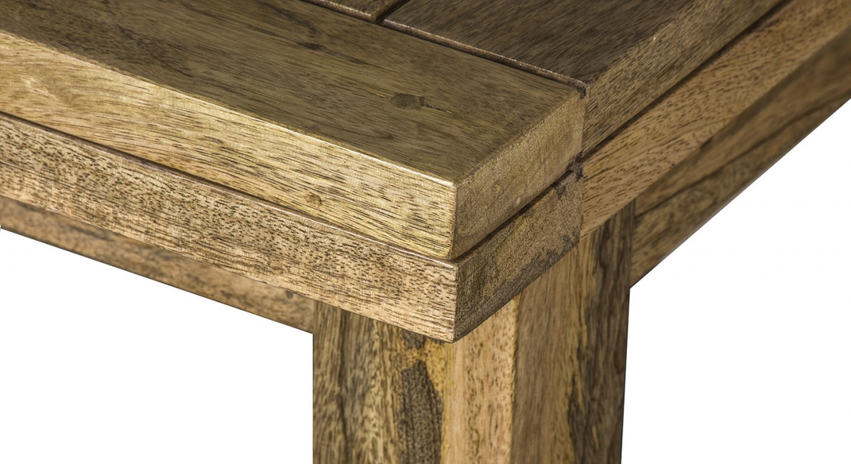 Artisan Furniture Solid Wood Granary Butterfly Extending Dining Table – Seats 2 to 6, Hand-Distressed Finish, Beige