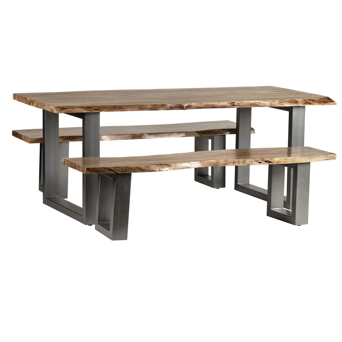 Baltic Live Edge Dining Table, 2m Solid Wood Family Table – Natural Organic Edges