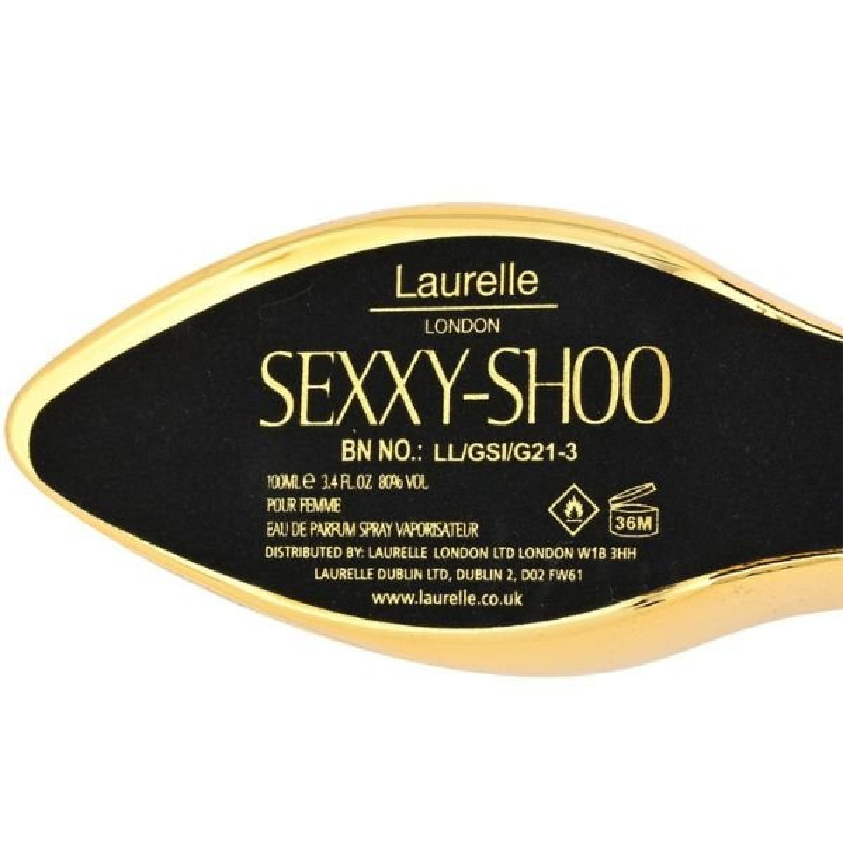 Laurelle London Sexxy Shoo Gold Eau de Parfum Spray 100ml β Floral, Fresh & Citrus Fragrance for Women