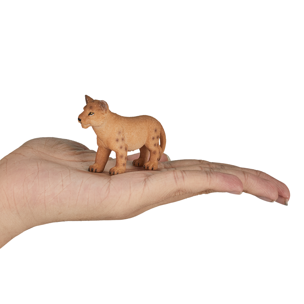 Mojo Lion Cub Standing Figurine – Realistic Big Cat Toy